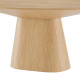Modern Design Oak Color Oval Dining Table 